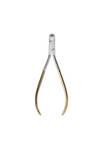 Load image into Gallery viewer, Distal End Cutter, long handle, This instrument features extra long handles and a compact head to ensure easy access in hard to reach areas. It cuts wires close to the buccal tube and safely holds the distal end. The Tungsten Carbide inserts provide unsurpassed performance and long wear.