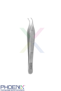 adson Tissue forceps used to grasp and stabilise soft tissue during suturing.