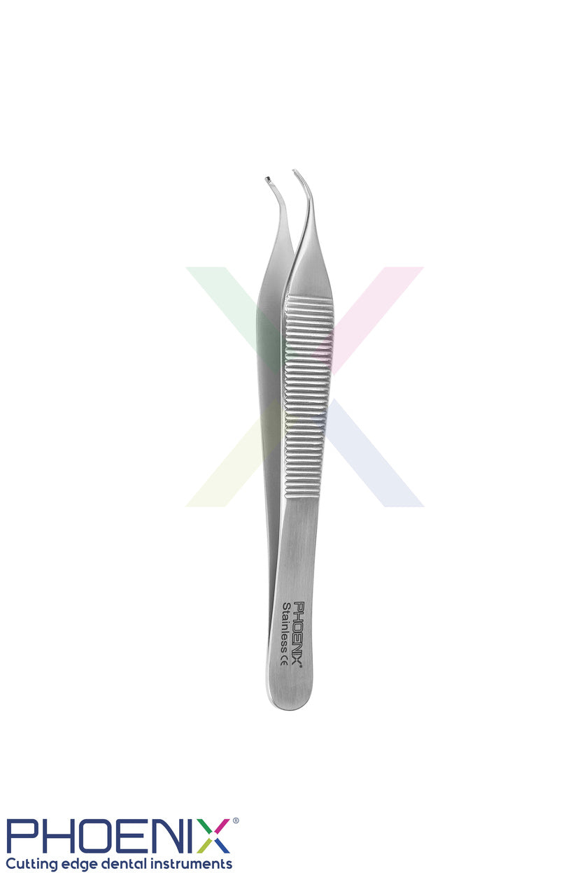 adson Tissue forceps used to grasp and stabilise soft tissue during suturing.