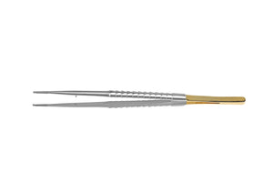 Tissue forceps 17cm for micro surgery in dental with tungsten carbide inserts in French stainless steel