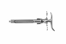 Load image into Gallery viewer, Cartridge Syringe Breech Loading 2.2ml used for anaesthetic in dental and surgical, metal chrome finish 