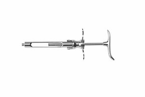 Cartridge Syringe Breech Loading 2.2ml used for anaesthetic in dental and surgical, metal chrome finish