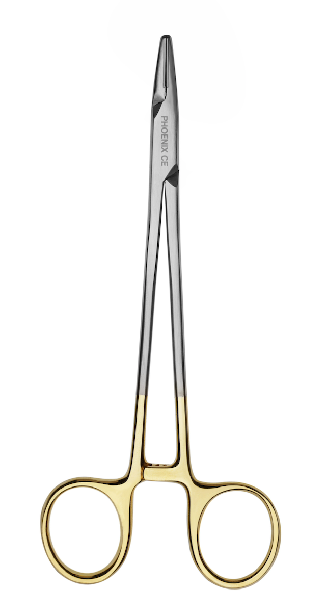 Mayo Hegar Needle Holder with Tungsten Carbide Inserts, Straight - 14cm